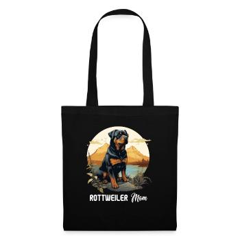 Rottweiler - Stoffbeutel - Schwarz - Vorne