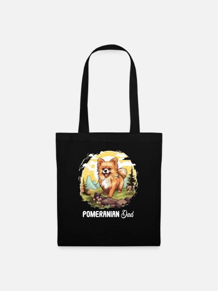 Pomeranian - Stoffbeutel - Schwarz