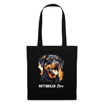 Rottweiler - Stoffbeutel - Schwarz - Vorne