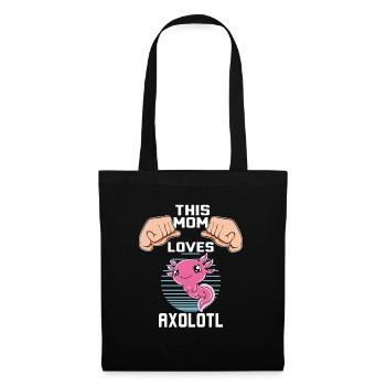 Funny Axolotl Cute Axolotl - Tote Bag - black - Front
