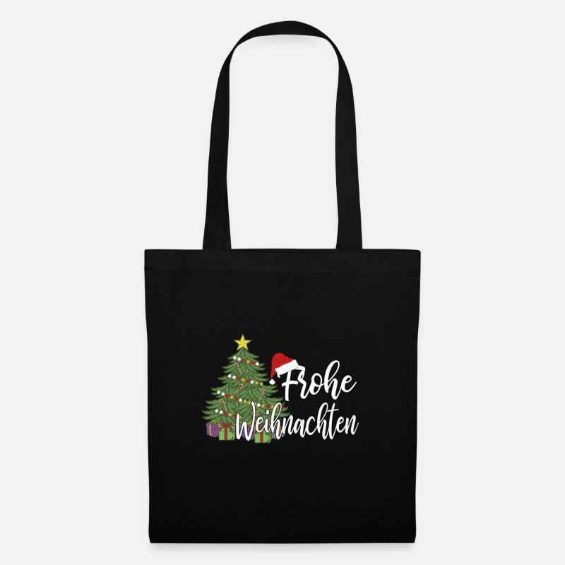 Weihnachten - Stoffbeutel - Schwarz