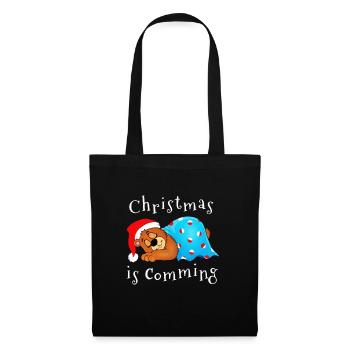 Noël approche - Sac en tissu - noir - Devant