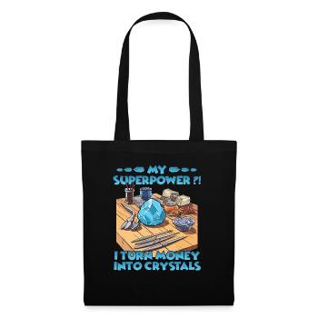 Motif pour les cultivateurs de cristaux et les - Sac en tissu - noir - Devant
