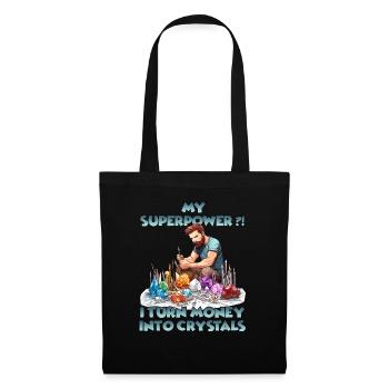 Cadeau Sparkling Creations cultivateur de cristal - Sac en tissu - noir - Devant