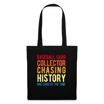 Baseball Card Collector Funny Collecting Baseball - Tote Bag - black - Front
