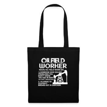 Oilfield Worker Oilfield Worker Definition - Tote Bag - black - Front