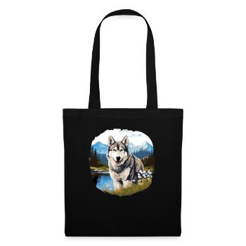 Husky - Tote Bag - black - Front