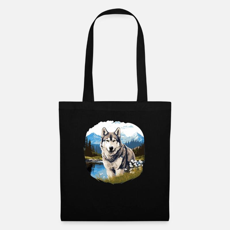 Husky - Stoffbeutel - Schwarz
