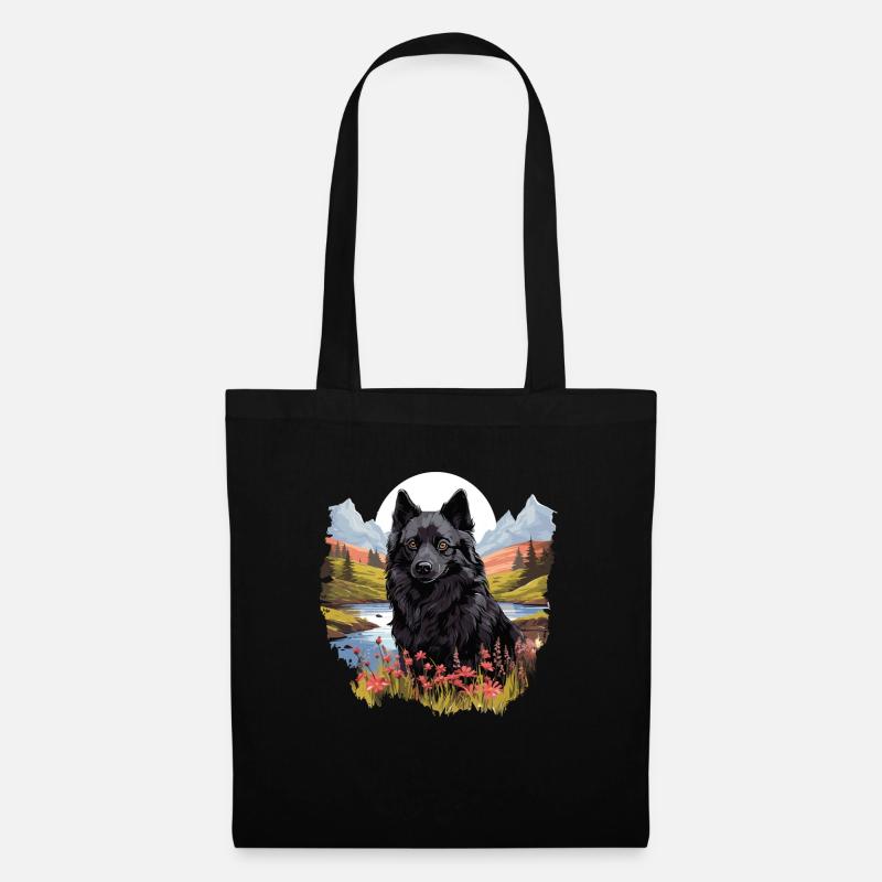 Schipperke - Sac en tissu - noir
