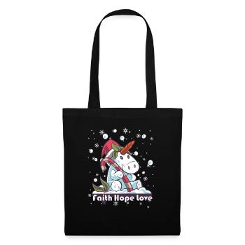Faith Hope Love Religious Family Christmas - Tote Bag - black - Front
