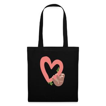 Sloth, Valentine's Day, Sloth, Sloth, Valentine - Tote Bag - black - Front