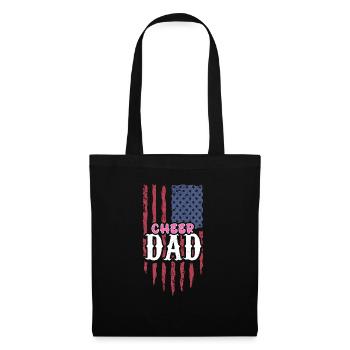 Cheer Papa Pom-pom girl Papa - Sac en tissu - noir - Devant
