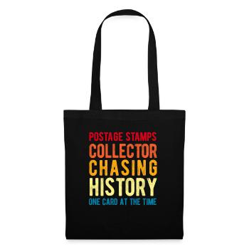 Timbre Collectionneur Affranchissement Estampillage Philatéliste Hommes - Sac en tissu - noir - Devant