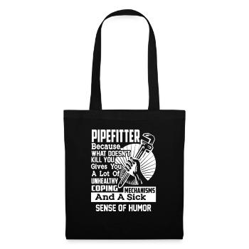 Pipefitter Pipefitter Sense of Humor - Tote Bag - black - Front