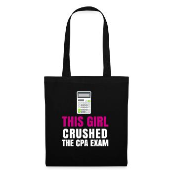 Passed CPA Exam For Certified Accountant Funny - Tote Bag - black - Front
