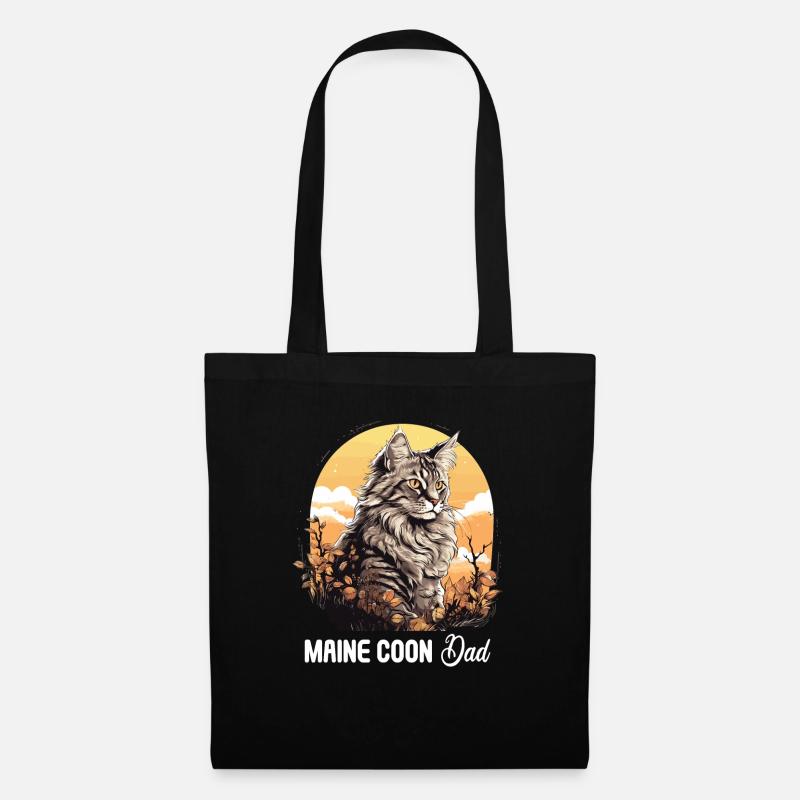 Maine Coon - Stoffbeutel - Schwarz