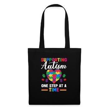 Autism awareness support autistic - Tote Bag - black - Front
