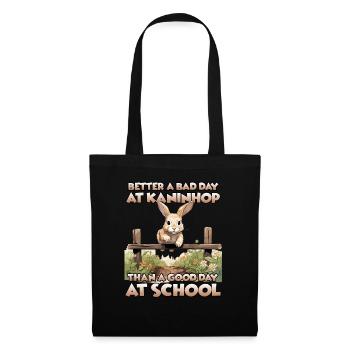 Agility joy Kaninhop gift rabbits fans - Tote Bag - black - Front