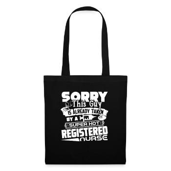RN Nurse Guy Taken By Super Hot RN Nurse - Tote Bag - black - Front