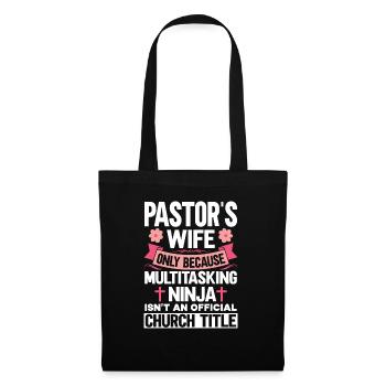 Pasteur Femme Jésus Appréciation de l’Église Chrétienne - Sac en tissu - noir - Devant