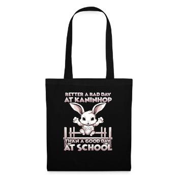 Agility joy Kaninhop gift rabbits fans - Tote Bag - black - Front