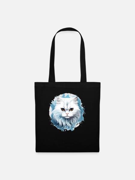Persian Cat Perser Katze - Stoffbeutel - Schwarz