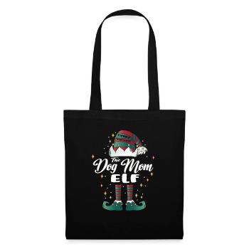 Dog Mom Elf Funny Family Christmas Christmas - Tote Bag - black - Front