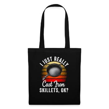 Poêle en fonte Lover Friture Poêle Drôle De Cuisson - Sac en tissu - noir - Devant