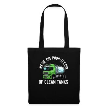 Installateur de système d’égout de pompe de pompe de fosse septique - Sac en tissu - noir - Devant