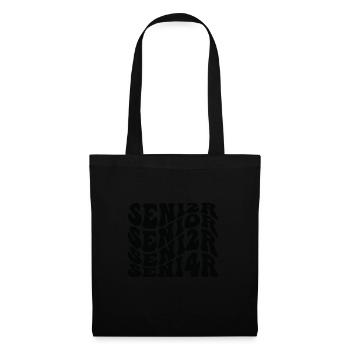 Senior 24 Graduation Class of 2024 Groovy Senior 2 - Tote Bag - black - Front