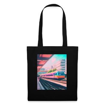 Train Japan Railway Station - Tote Bag - black - Front