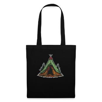 Scout Tent - Tote Bag - black - Front