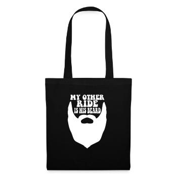 Drôle Barbu Mec Femme Petite Amie Mon Autre Balade - Sac en tissu - noir - Devant
