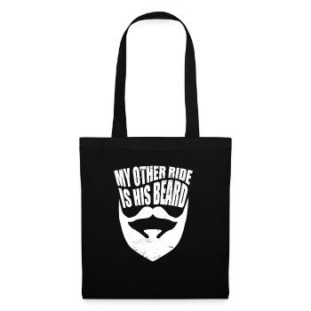 Homme barbu, femme, petite amie, mon autre trajet est le sien - Sac en tissu - noir - Devant