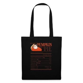 Pumpkin Pie Funny Thanksgiving Christmas Matching - Tote Bag - black - Front