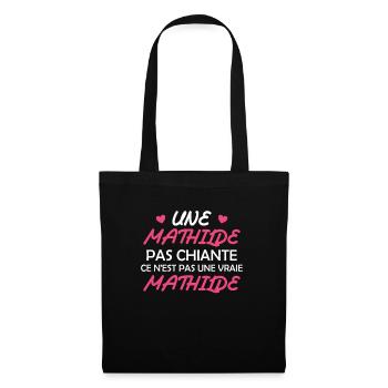 Une Mathilde pas chiante ce n est pas une vraie - Sac en tissu - noir - Devant
