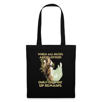 Toprope climbing nature experience for climbers - Tote Bag - black - Front