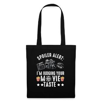 Critique de cinéma Cinéphile Cinéphile Amant Drôle Critique - Sac en tissu - noir - Devant