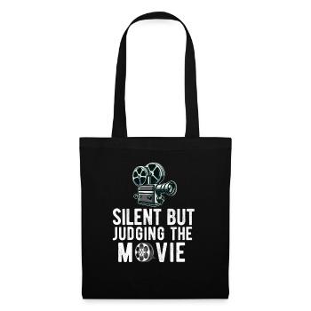 Critique de cinéma Cinéphile Cinéphile Amant Drôle Critique - Sac en tissu - noir - Devant