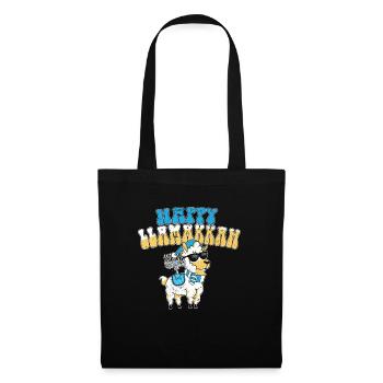 Hanukkah Jewish Costume Happy Llamakkah Llama - Tote Bag - black - Front