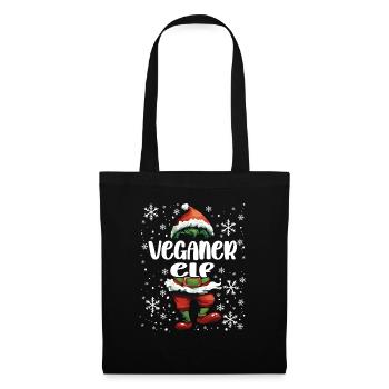 Tenue de Noël Vegan Elf - Sac en tissu - noir - Devant