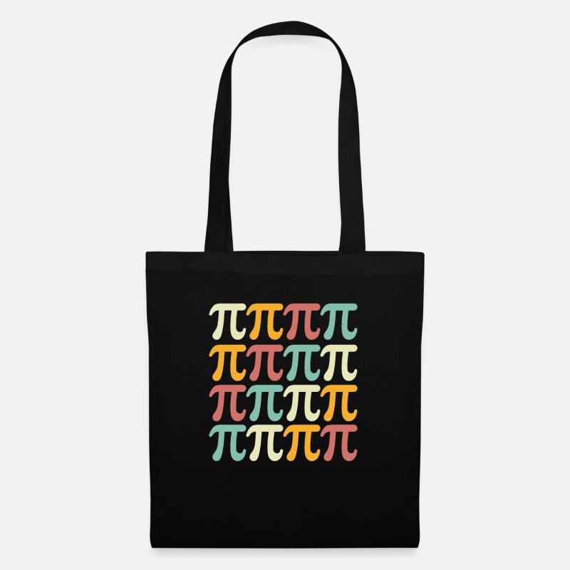 Vintage Pi Day Math Geek Retro Nerd Lehrer Student - Stoffbeutel - Schwarz