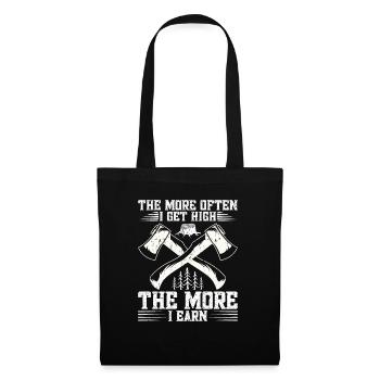 Lumberjack Lumberjack Equipment Arborist Rope H - Tote Bag - black - Front