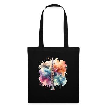 Clarinet in watercolors - Tote Bag - black - Front