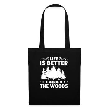 Amoureux de la nature Promenade en forêt Alpiniste Baumlie - Sac en tissu - noir - Devant