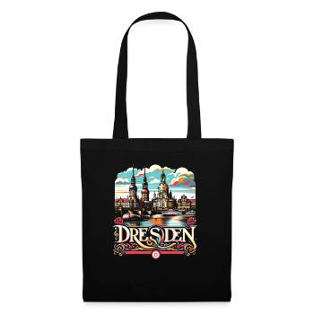Dresden City Germany Souvenir - Tote Bag - black - Front
