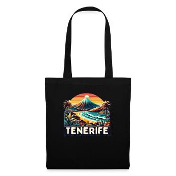 Tenerife Spain Vintage Holiday Souvenir - Tote Bag - black - Front