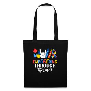 Empowering Through Therapy ABA Therapist - Tote Bag - black - Front