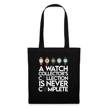 Horloger Collectionneur Horloger Collectionneur de montres - Sac en tissu - noir - Devant