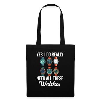Watch Collector Horologist Collecting Watches - Tote Bag - black - Front